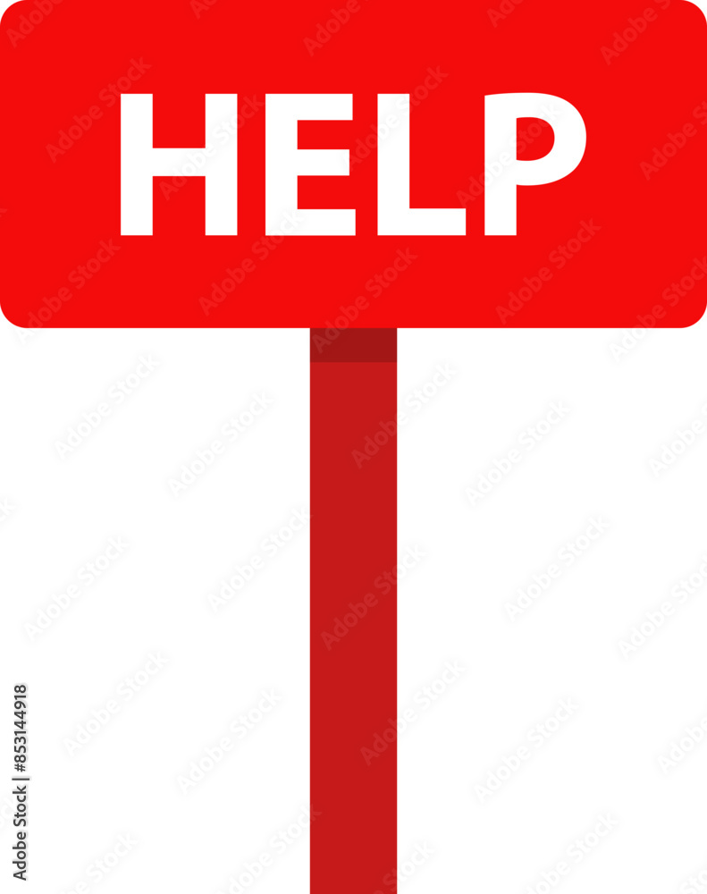 Poster help sign