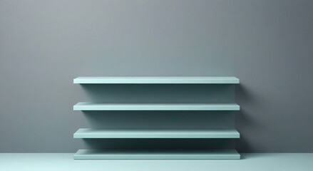 Obraz premium empty shelves on the wall