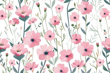 Seamless floral pattern.