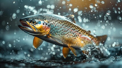 Fish Jumping Out of Water
