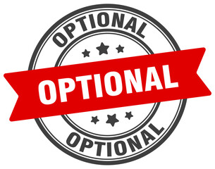 optional stamp. optional label on transparent background. round sign