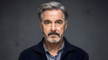 Obraz premium A middle-aged man, beautiful dark