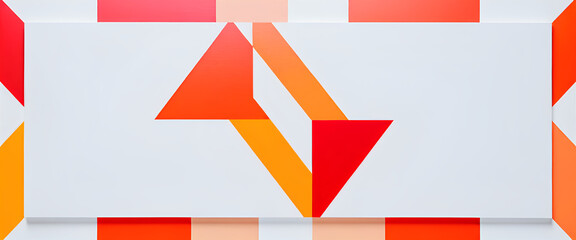 illustrazione con elementi geometrici a tema astratto contemporaneo