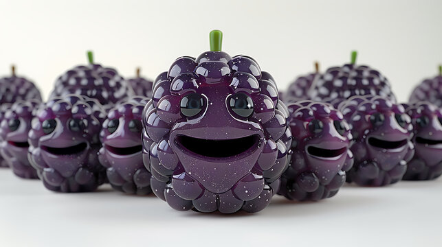 Superbe photo de fruits en forme d'&eacute;moticons rigolos