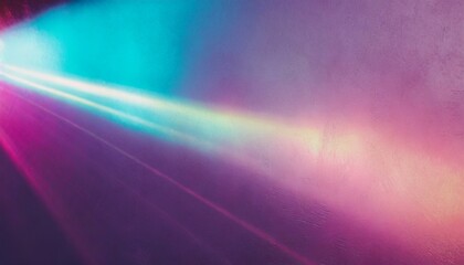 抽象的な虹色の光と金属の背景