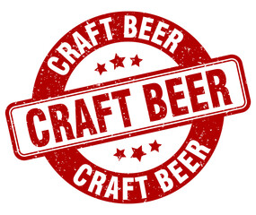 craft beer stamp. craft beer label. round grunge sign