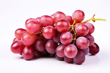 Fototapeta premium A bunch of grapes isolated on clear white background