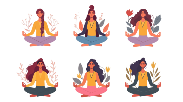 illustration of yoga