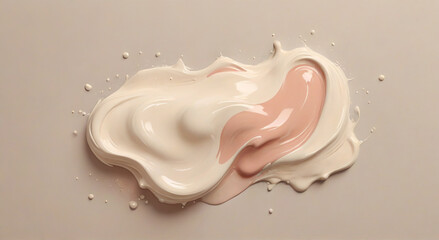 cream on black
