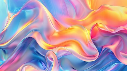 Fototapeta premium abstract background with glossy 3d wave design.