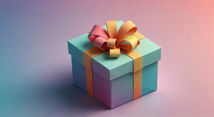 gift box with ribbon and bow