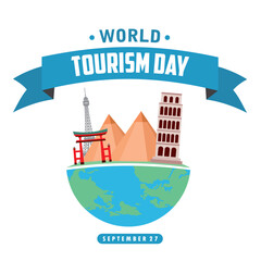 world tourism day vector illustration design