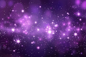A purple gradient background with stars and bokeh lights, creating an enchanting atmosphere for design projects