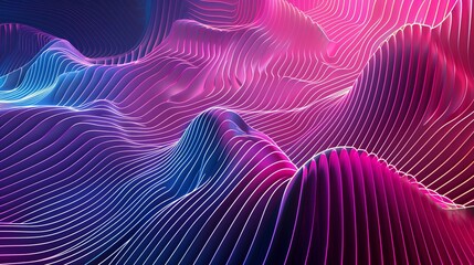 abstract lines background gradient in cyberpank style