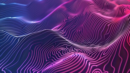 abstract lines background gradient in cyberpank style