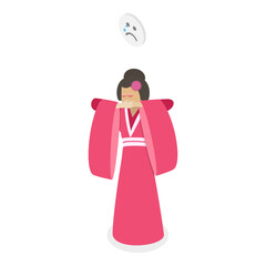 3D Isometric Flat  Illustration of Domestic Violence. Item 3