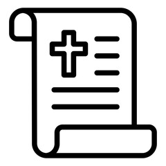 Sermon christian document speech icon