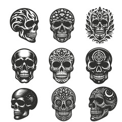 Skull Silhouette Vector Illustration.ai