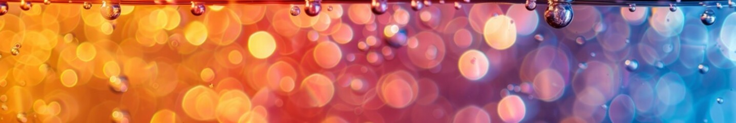 background colorful water with bubbles.