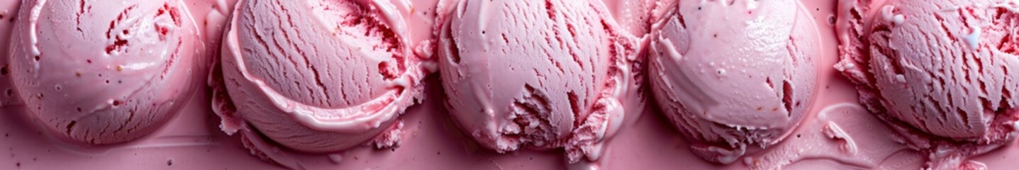 background ice cream close-up top view.