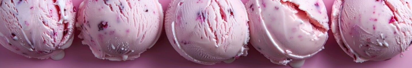 background ice cream close-up top view.