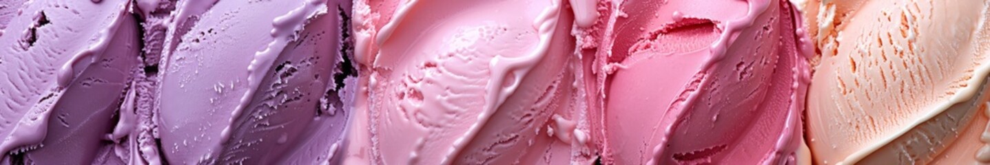 background ice cream close-up top view.