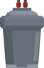 Large water filter housing is purifying drinking water for home use