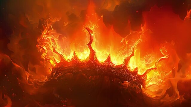 A crown made of swirling dancing flames grants the wearer the power of fire manipulation and immunity to heat.