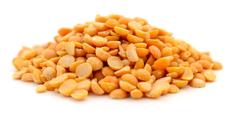 Heap of peeled peanuts.