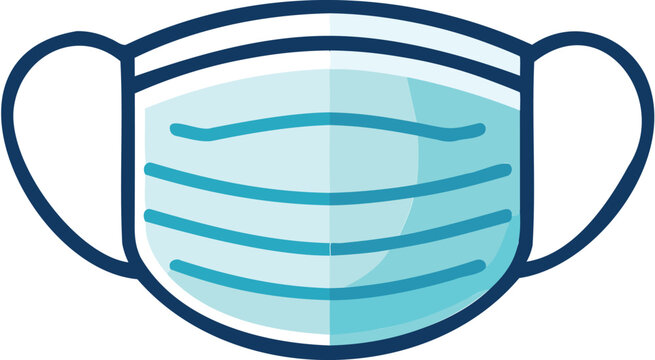  medical face mask icon vector illustration