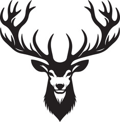Fototapeta premium deer head silhouette
