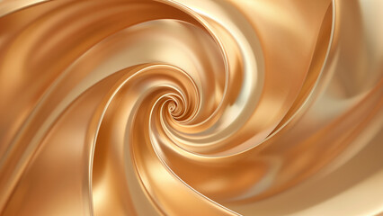 Light Brown Backdrop Featuring a Gold Spiral: Ideal for Product Display