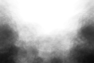 Realistic black smoke or fog isolated white background. Rising smoke Texture overlays.  Graphic design element, decoration	, Smoke PNG