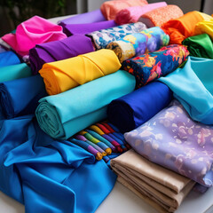 colorful fabrics on the market
