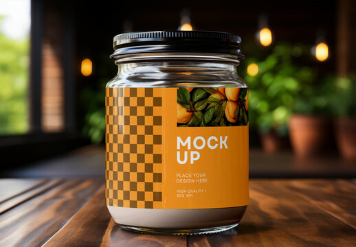 Jar Mockup Generated With AI