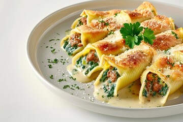 Savory Cannelloni with Veal and Sweet Sausage