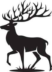 deer silhouette vector