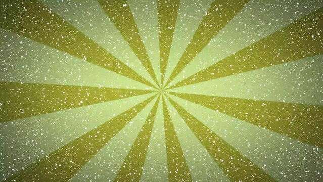 Swirling yellow sunburst with starburst retro background