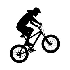 Obraz premium bmx silhouette