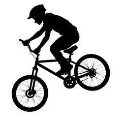 Fototapeta premium bmx silhouette