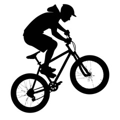 Obraz premium bmx silhouette
