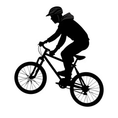 Naklejka premium bmx silhouette