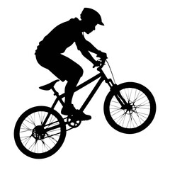 Obraz premium bmx silhouette