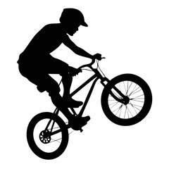 Obraz premium bmx silhouette