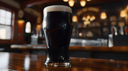 Rich Irish Stout with Thick Creamy Head