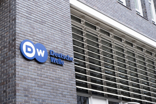 Deutsche Welle company building, DW Television, Radio Broadcasting Federal Republic Germany, television and radio, reliable and informative broadcasting, Berlin, Germany - February 17, 2024
