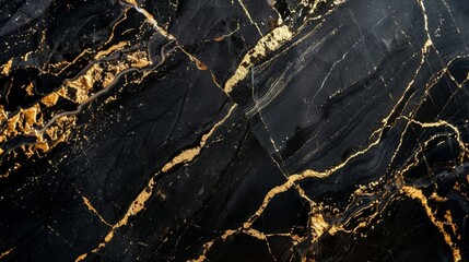 Luxurious black and gold Marble granite texture, Marble stone background. Abstract surface design