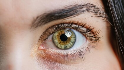 Obraz premium Close up of an eye and vision test 