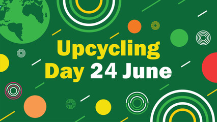 Upcycling Day web banner design illustration