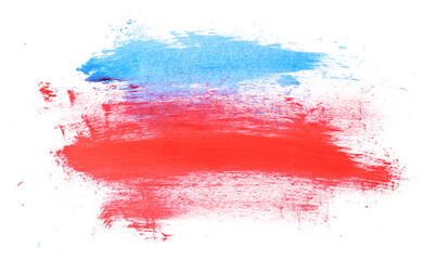 Grunge brush strokes oil paint isolated on white background